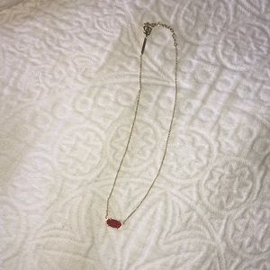 Kendra Scott Red and Gold Necklace